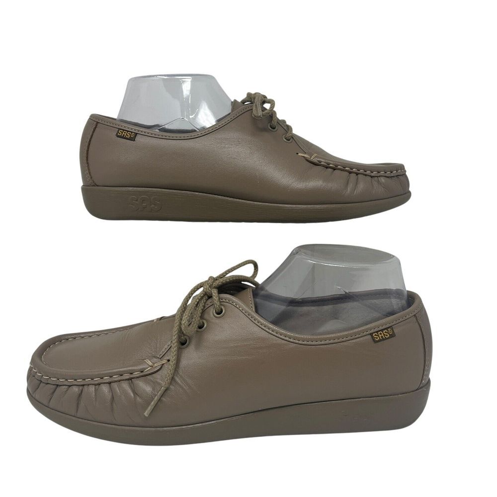 SAS Classic Slip On Penny Loafer Womens 11 Leather Comfort Shoes Mocha Tan‎